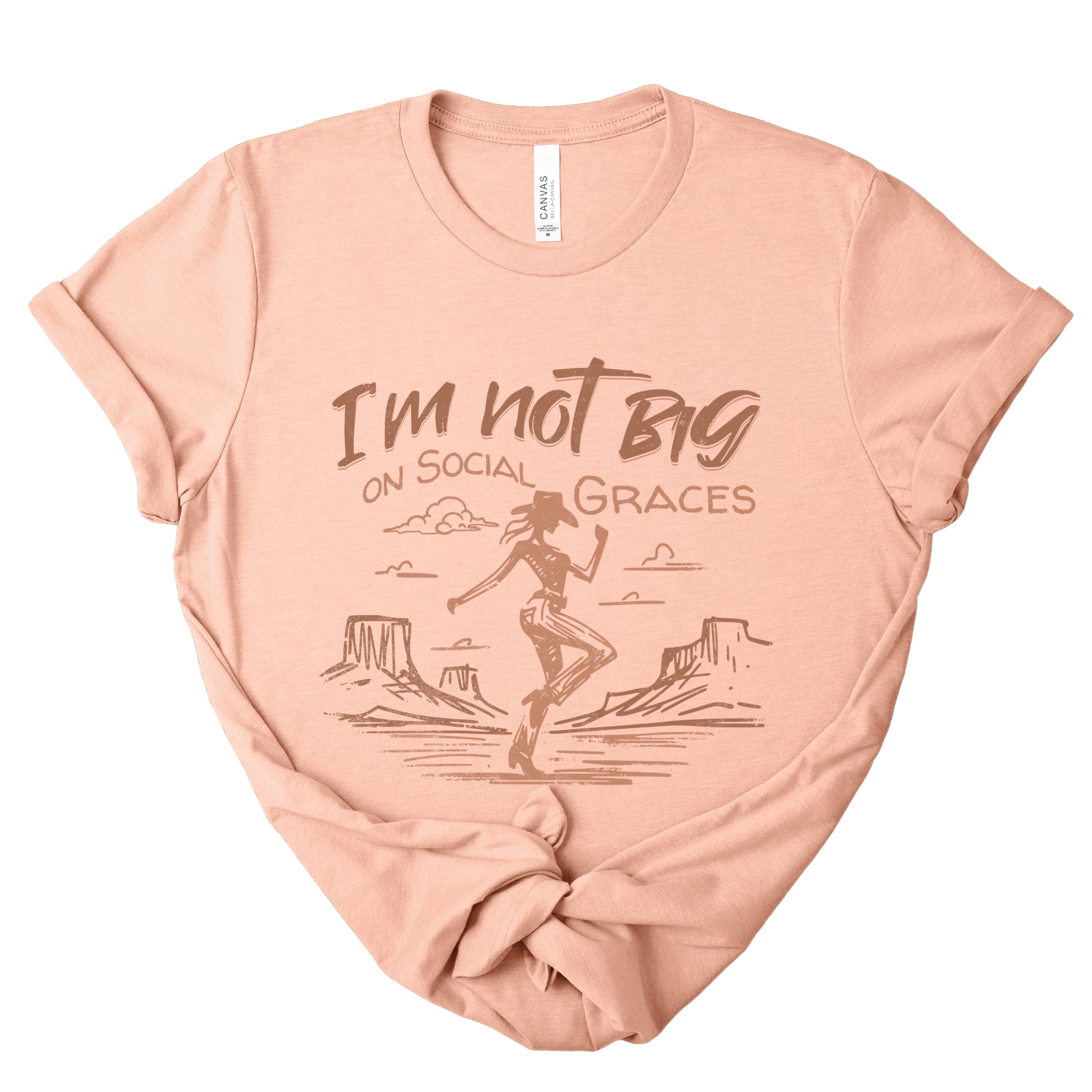 Heather dust gray western graphic tee featuring vintage cowgirl artwork and neutral tones, casual unisex boutique t-shirt with western style aesthetic