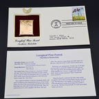 2002 Longleaf Pine Forest First Day Cover Set of 6 | USPS Nature of America 22kt Gold Replica Stamp Collection