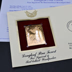 2002 Longleaf Pine Forest First Day Cover Set of 6 | USPS Nature of America 22kt Gold Replica Stamp Collection