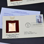 2002 Longleaf Pine Forest First Day Cover Set of 6 | USPS Nature of America 22kt Gold Replica Stamp Collection