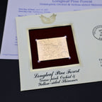 2002 Longleaf Pine Forest First Day Cover Set of 6 | USPS Nature of America 22kt Gold Replica Stamp Collection