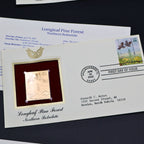 2002 Longleaf Pine Forest First Day Cover Set of 6 | USPS Nature of America 22kt Gold Replica Stamp Collection