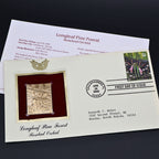 2002 Longleaf Pine Forest First Day Cover Set of 6 | USPS Nature of America 22kt Gold Replica Stamp Collection