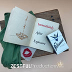 Curated WWII military ephemera vignette with gloves and cigarette box