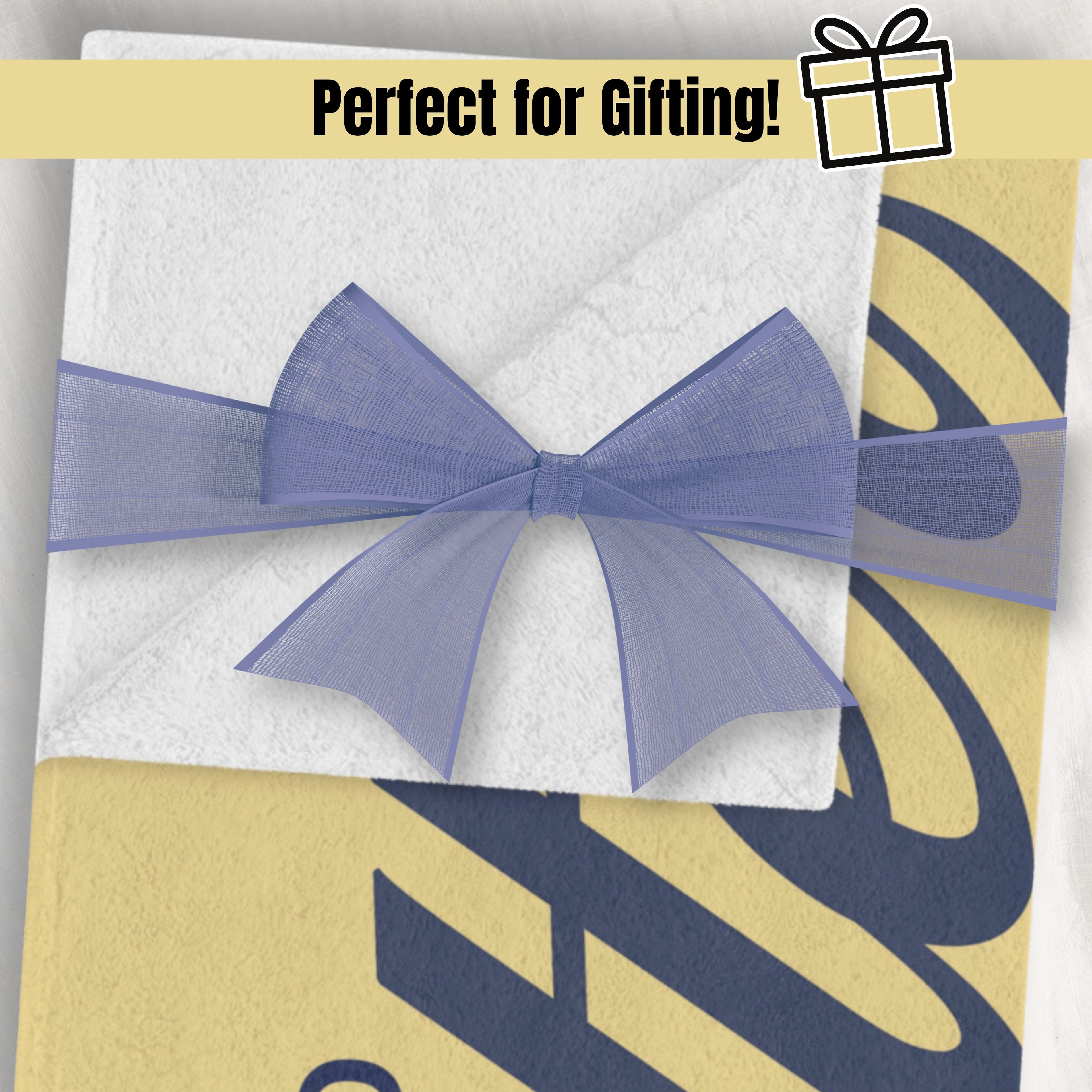 Salted butter blanket gift idea graphic with wrapped present styling. Cozy and playful butter themed throw blanket for birthdays, holidays, housewarming, and butter lovers.