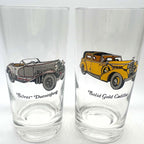 Vintage Avon Antique Car Highball Glasses | Classic Automotive Barware