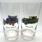 Vintage Avon Antique Car Highball Glasses | Classic Automotive Barware