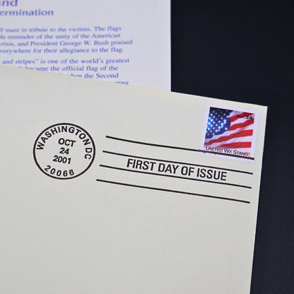2001 United We Stand 22kt Gold Replica First Day Cover