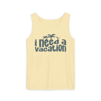 butter yellow vacation tank top graphic summer shirt coastal tank top women