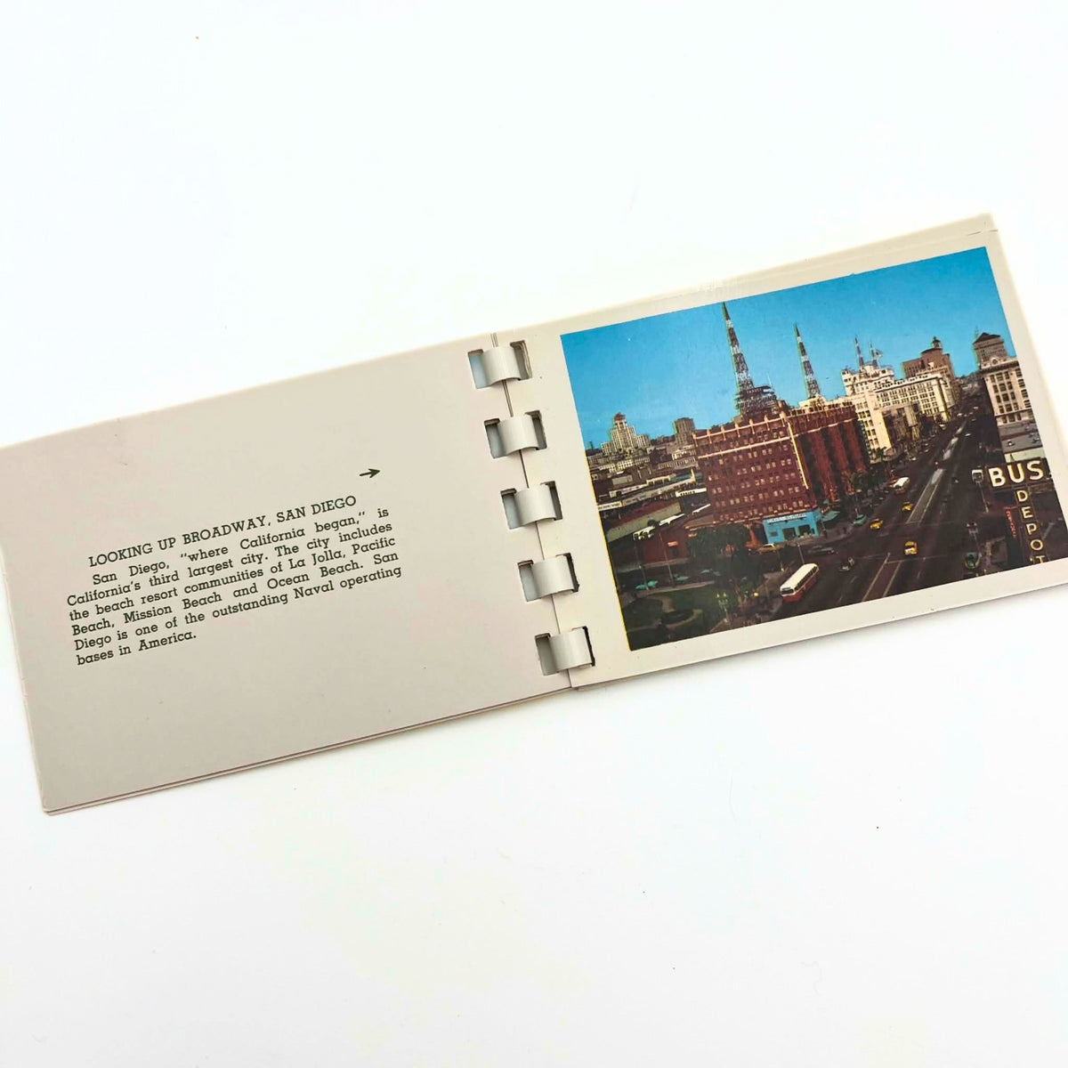 Vintage San Diego Souvenir Mini Photo Postcard Booklet by Western Publishing & Novelty Co