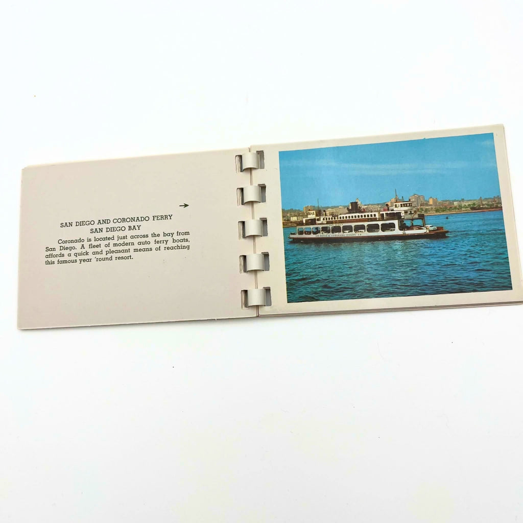 Vintage San Diego Souvenir Mini Photo Postcard Booklet by Western Publishing & Novelty Co