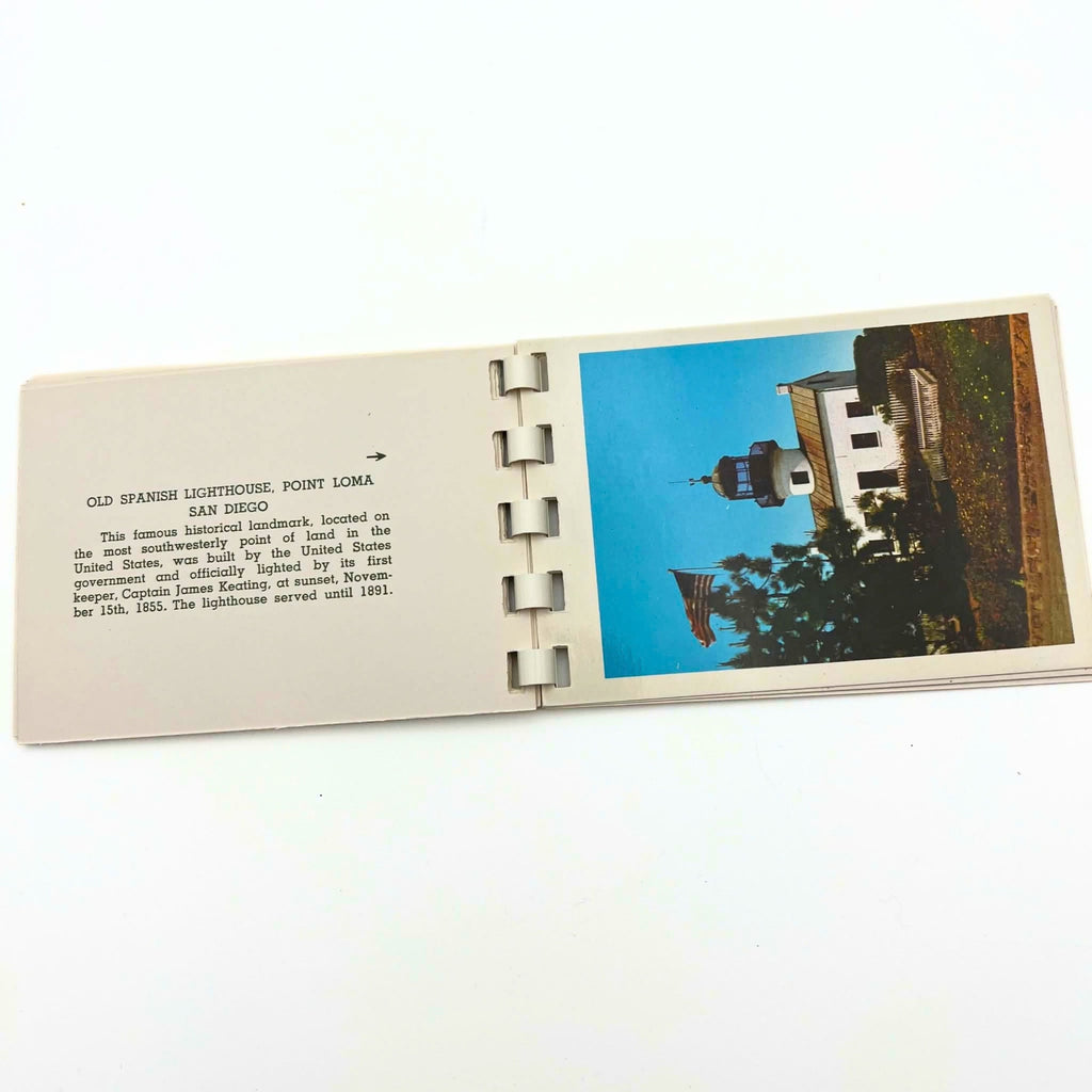 Vintage San Diego Souvenir Mini Photo Postcard Booklet by Western Publishing & Novelty Co