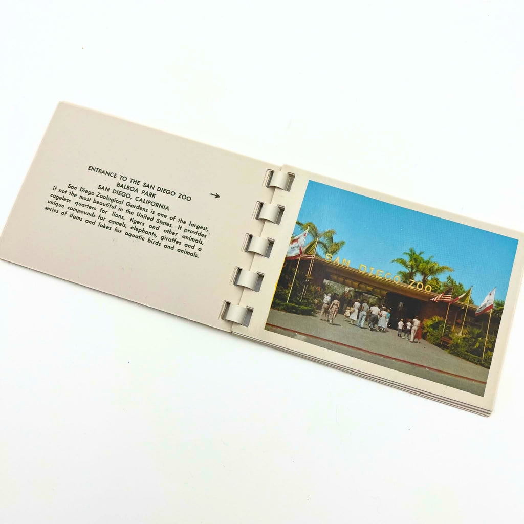 Vintage San Diego Souvenir Mini Photo Postcard Booklet by Western Publishing & Novelty Co