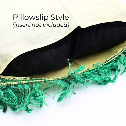 Opening detail on vintage South Dakota pillowcase cover