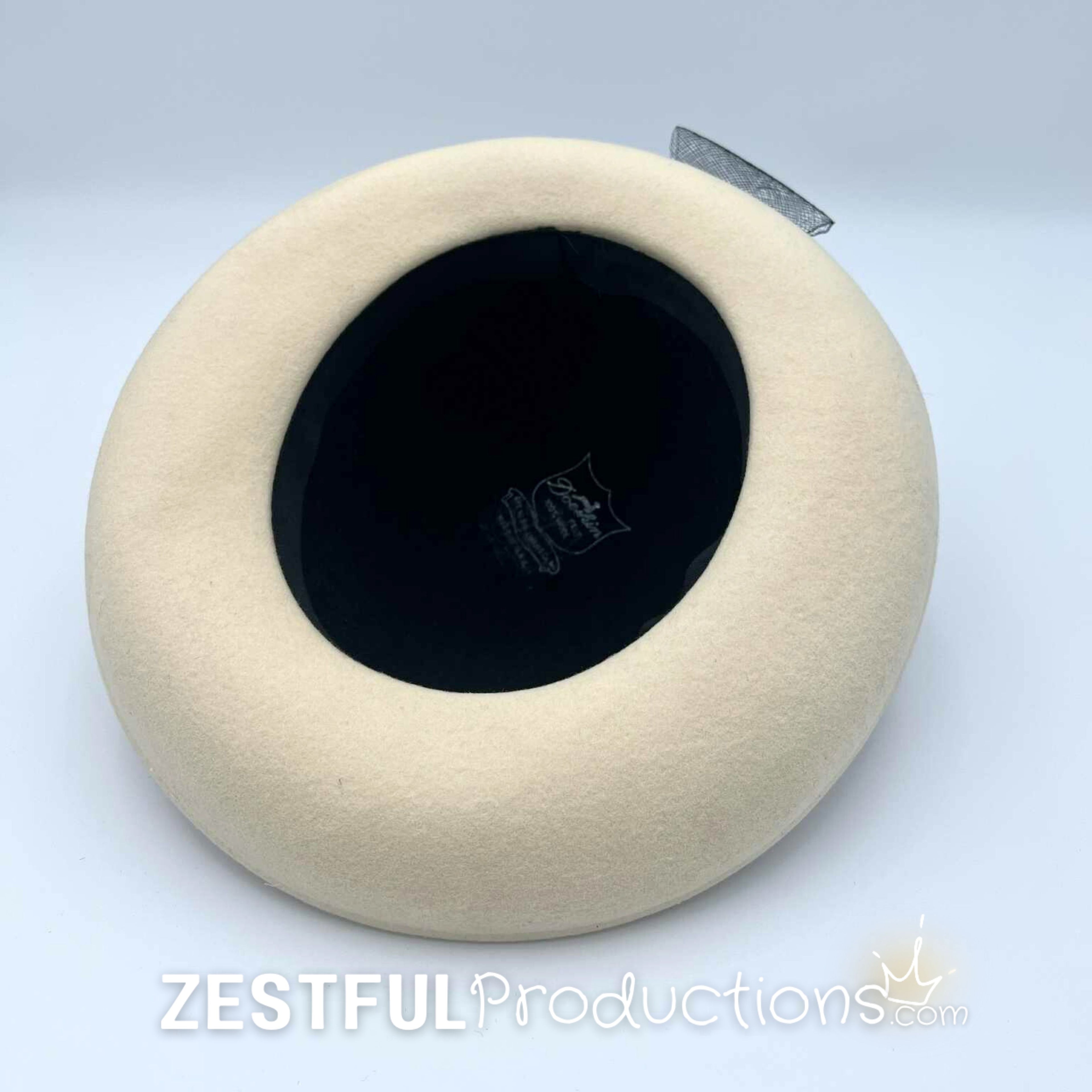 Interior view of a vintage Geo W. Bollman tilt hat showing classic mid-century construction