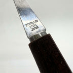 Vintage Japanese Cheese Plane | Dark Wood Handle with Stainless Steel Cheese Slicer | Mid-Century Style
