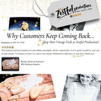 Vintage postcard customer review