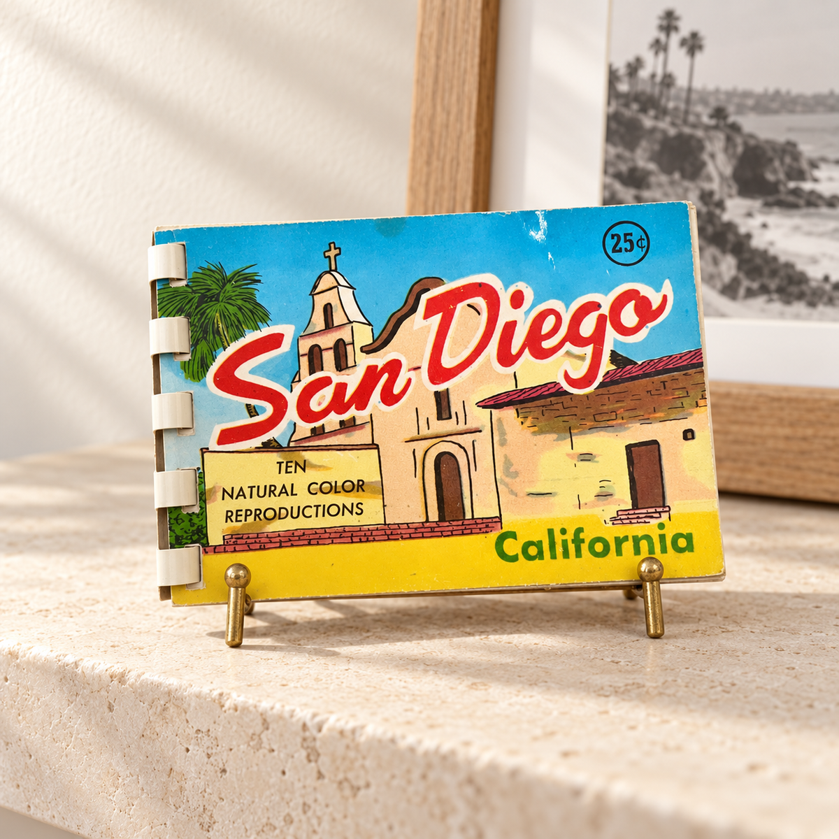Vintage San Diego Souvenir Mini Photo Postcard Booklet by Western Publishing & Novelty Co