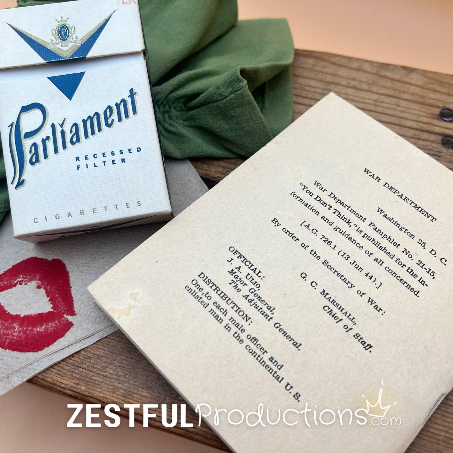 Back cover of 1944 WWII War Department venereal disease pamphlet