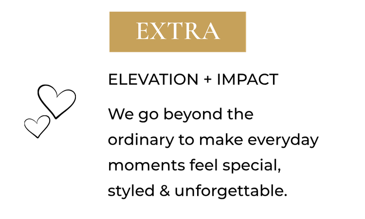 Zestful Productions extra brand pillar representing elevated style impact and making everyday moments feel special and styled